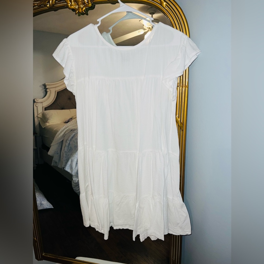 White Flowy Dress